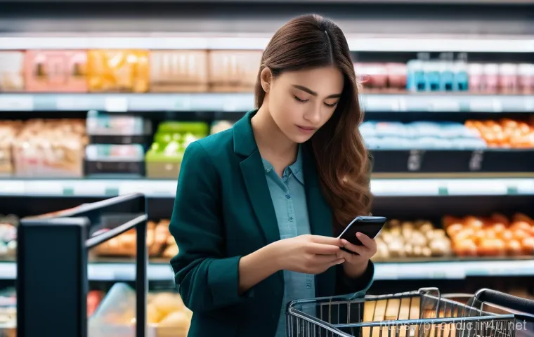 쇼핑 중독 회복 사례 - **Prompt:** A young adult, dressed in comfortable, modest everyday clothing, gazes intently at a sma...