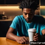 Home 20 도박 중독 회복 지원 - **Prompt 1: The Invisible Web of Addiction**
"A candid, realistic photograph of a young adult, a...