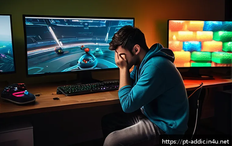 도박 중독 치료 전문가 - A young adult male sitting alone in a dimly lit room, surrounded by multiple computer monitors displ...